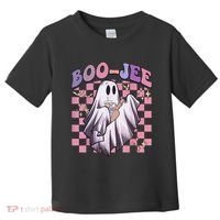 Spooky Season Cute Groovy Ghost Halloween Costume Boo Jee Toddler T-Shirt thumb 0
