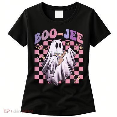 Spooky Season Cute Groovy Ghost Halloween Costume Boo Jee Women's T-Shirt