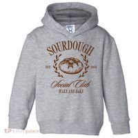 Sourdough Social Club Bread Wake & Bake In My Sourdough Era Toddler Hoodie thumb 0
