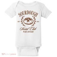 Sourdough Social Club Bread Wake & Bake In My Sourdough Era Baby Bodysuit thumb 0