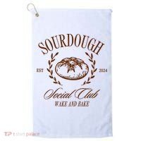 Sourdough Social Club Bread Wake & Bake In My Sourdough Era Golf Towel thumb 0