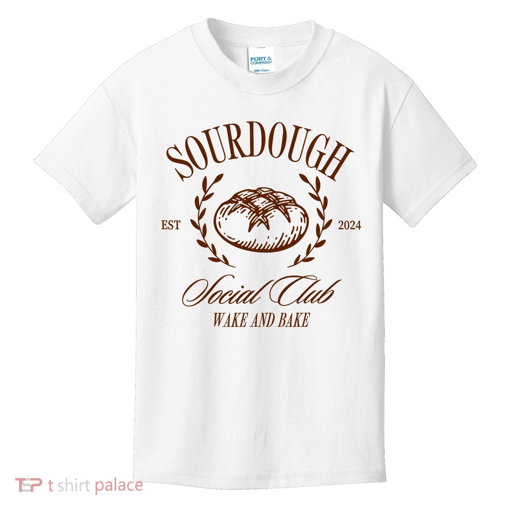Sourdough Social Club Bread Wake & Bake In My Sourdough Era Kids T-Shirt