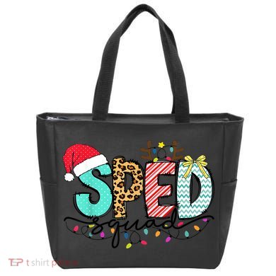 Sped Squad Christmas Lights Special Education Teacher Christmas Tote Bag