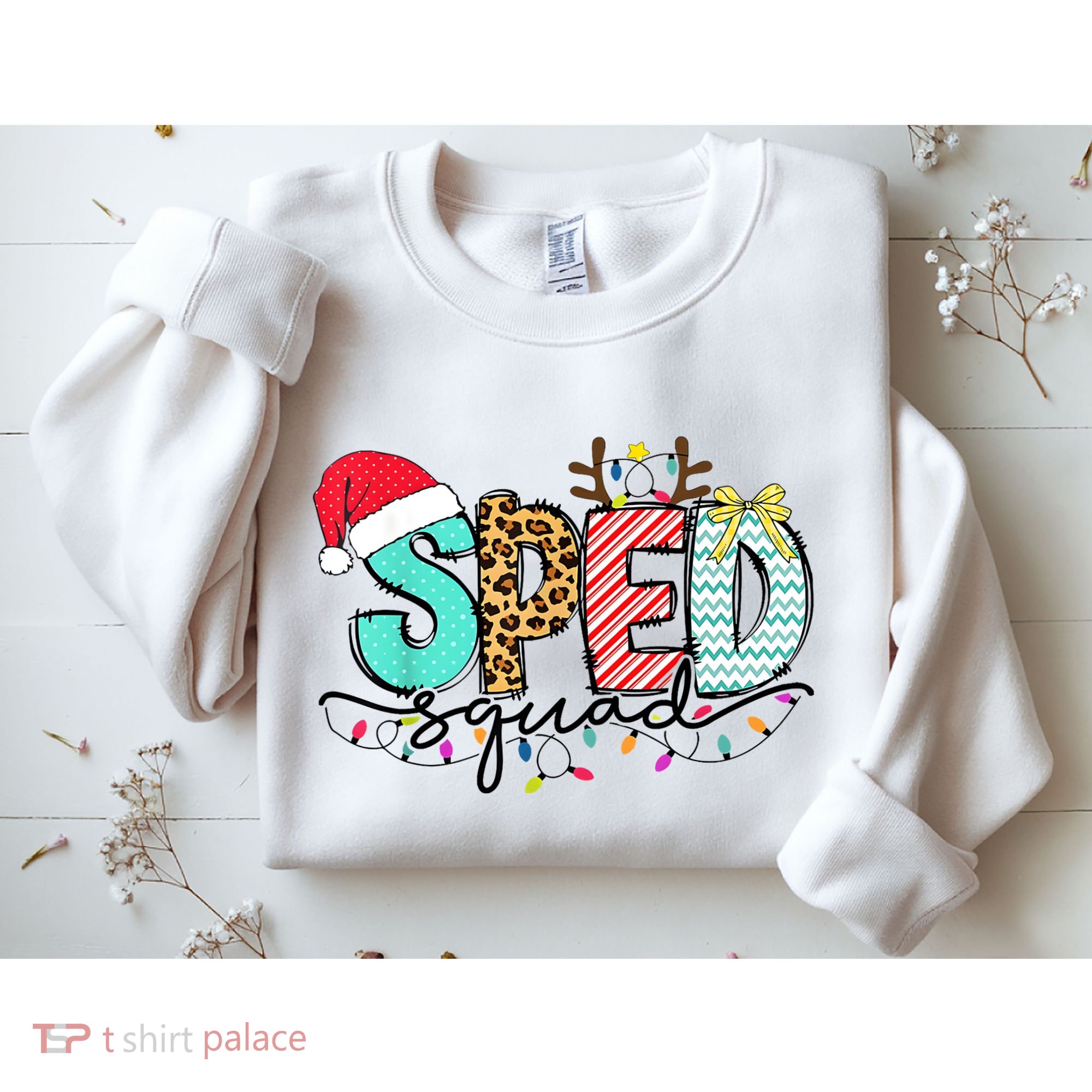 Sped Squad Christmas Lights Special Education Teacher Christmas Sweatshirt