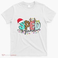 Sped Squad Christmas Lights Special Education Teacher Christmas T-Shirt thumb 0