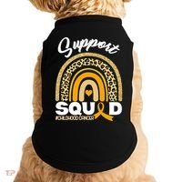 Support Squad Childhood Cancer Doggie Tank thumb 0