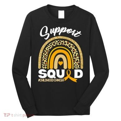 Support Squad Childhood Cancer Long Sleeve Shirt