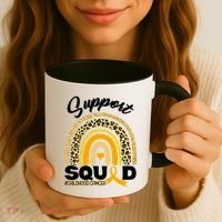 Support Squad Childhood Cancer Coffee Mug thumb 3