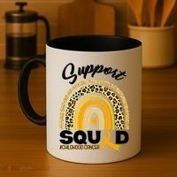 Support Squad Childhood Cancer Coffee Mug thumb 4