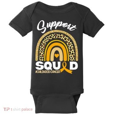 Support Squad Childhood Cancer Baby Bodysuit