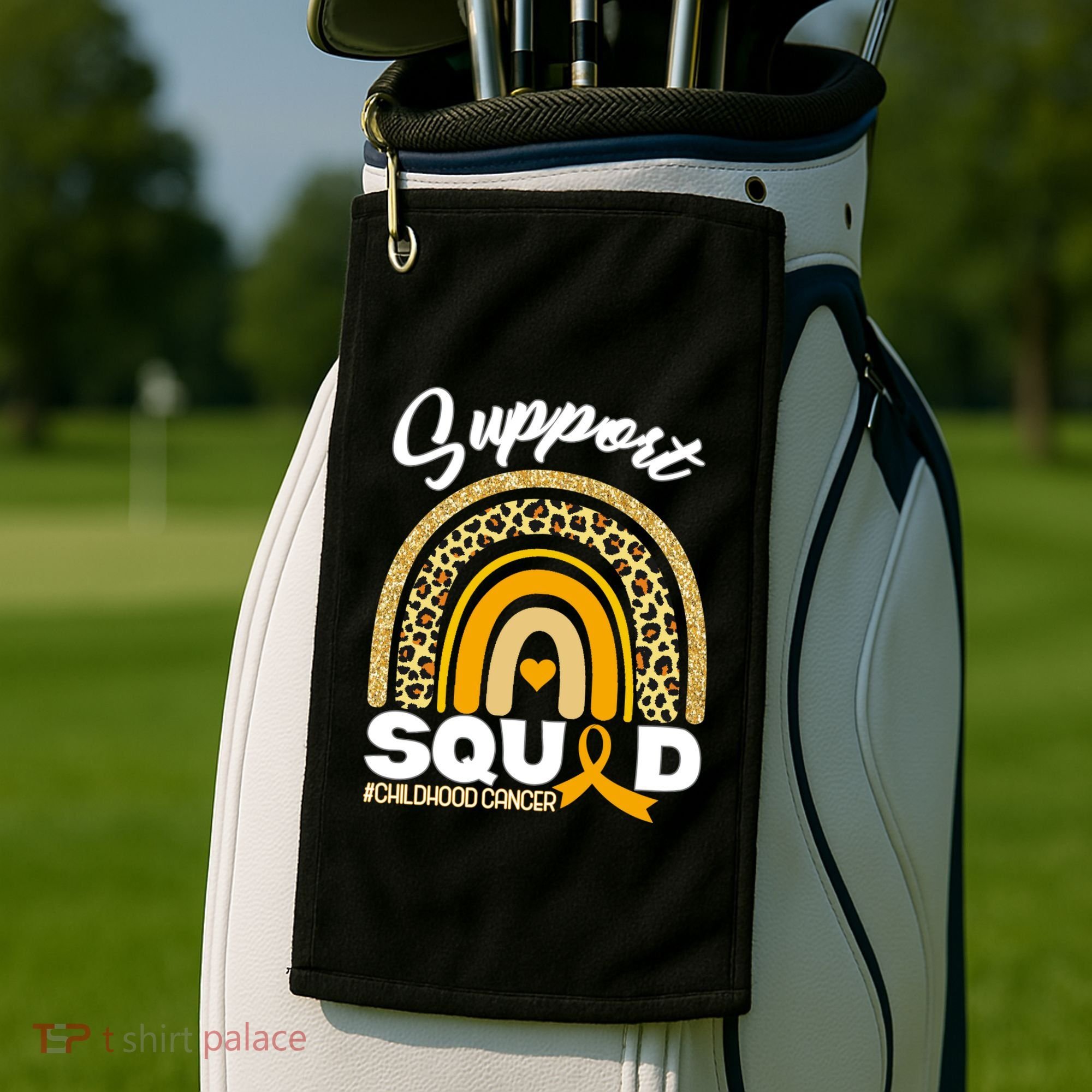 Support Squad Childhood Cancer Golf Towel