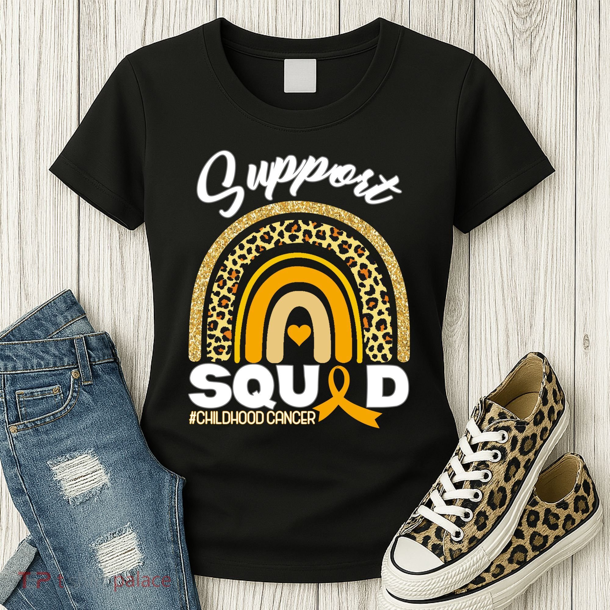 Support Squad Childhood Cancer Women's T-Shirt
