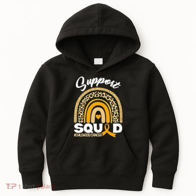 Support Squad Childhood Cancer Kids Hoodie