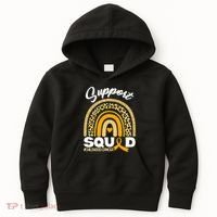Support Squad Childhood Cancer Kids Hoodie thumb 0