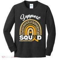 Support Squad Childhood Cancer Kids Long Sleeve Shirt thumb 0
