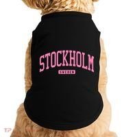 Stockholm Sweden College University Style Doggie Tank thumb 0