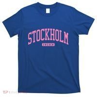 Stockholm Sweden College University Style T-Shirt thumb 0