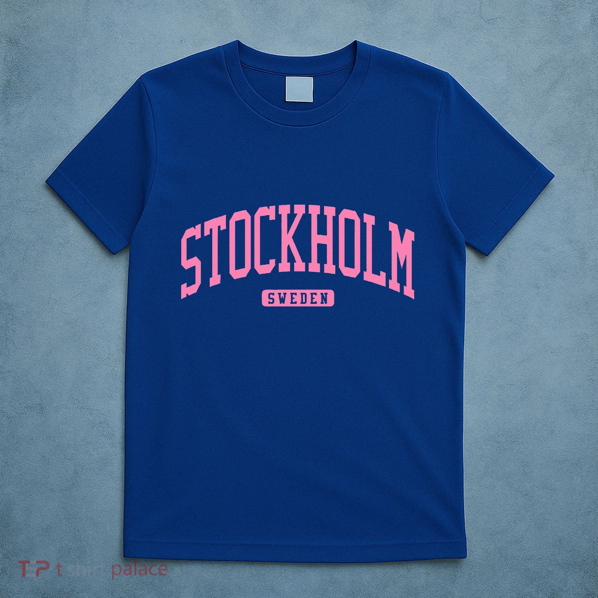 Stockholm Sweden College University Style T-Shirt