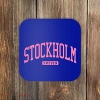 Stockholm Sweden College University Style Coaster thumb 0