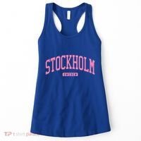Stockholm Sweden College University Style Women's Tank Top thumb 0