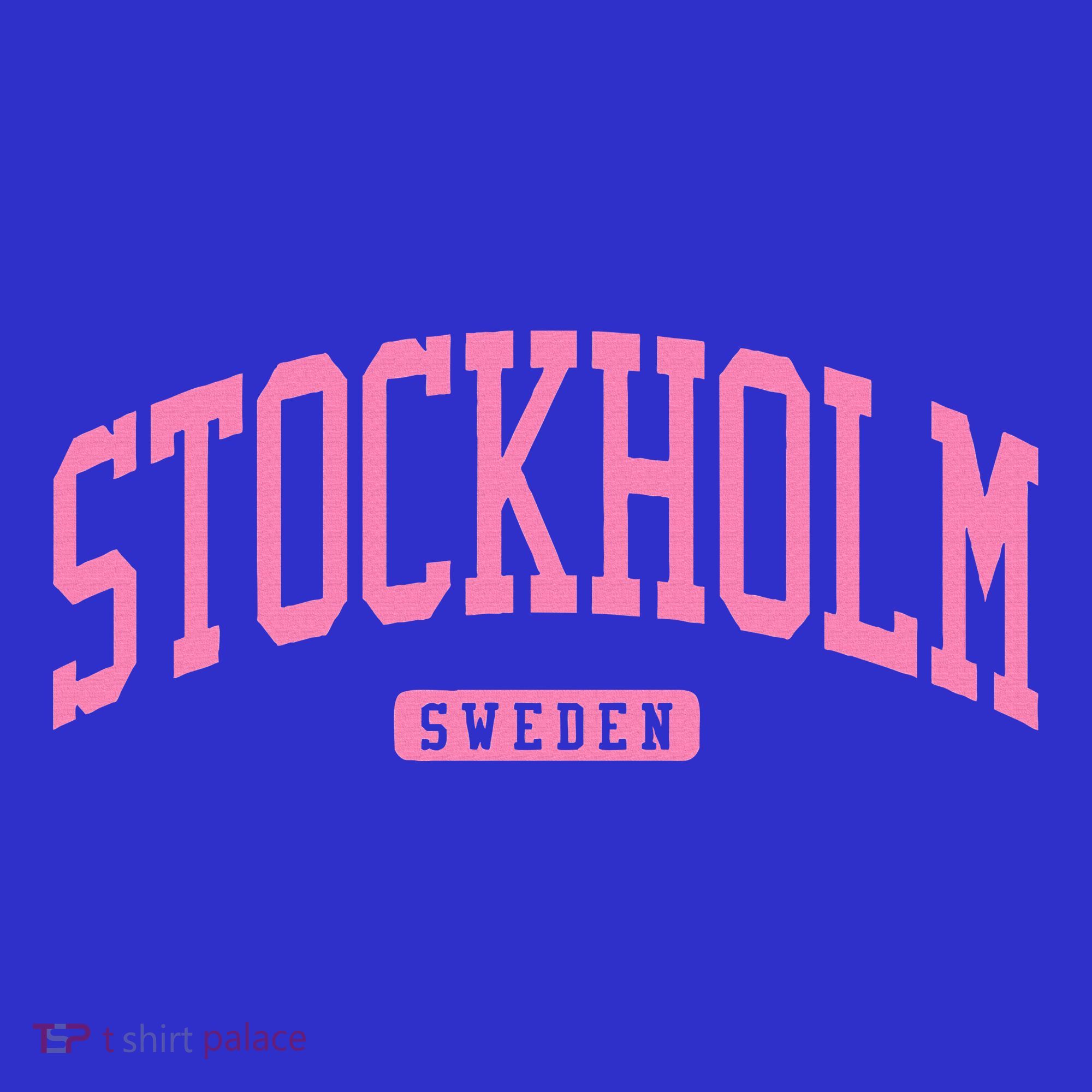 Stockholm Sweden College University Style Baby Bodysuit