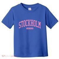 Stockholm Sweden College University Style Toddler T-Shirt thumb 0