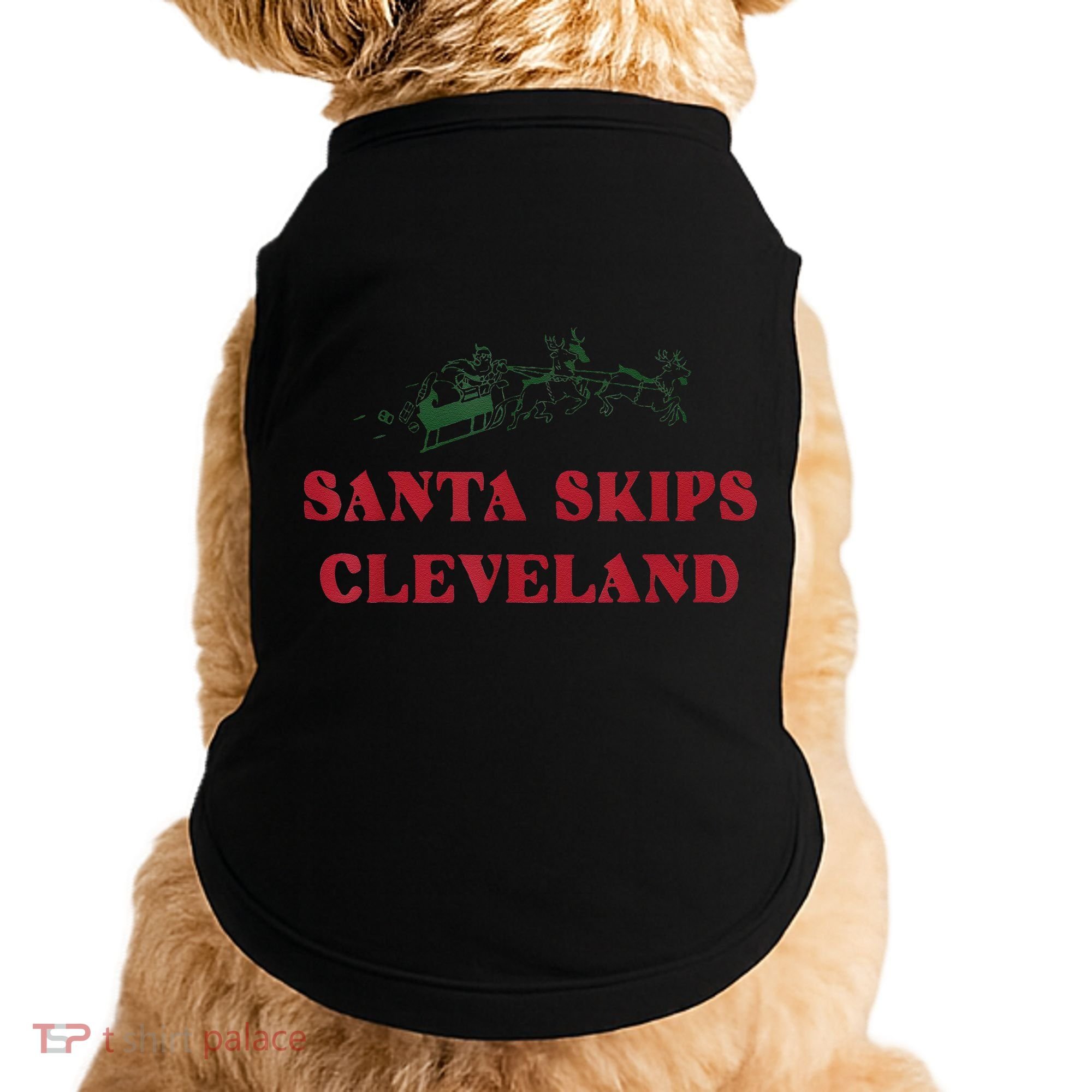 Santa Skips Cleveland Doggie Tank