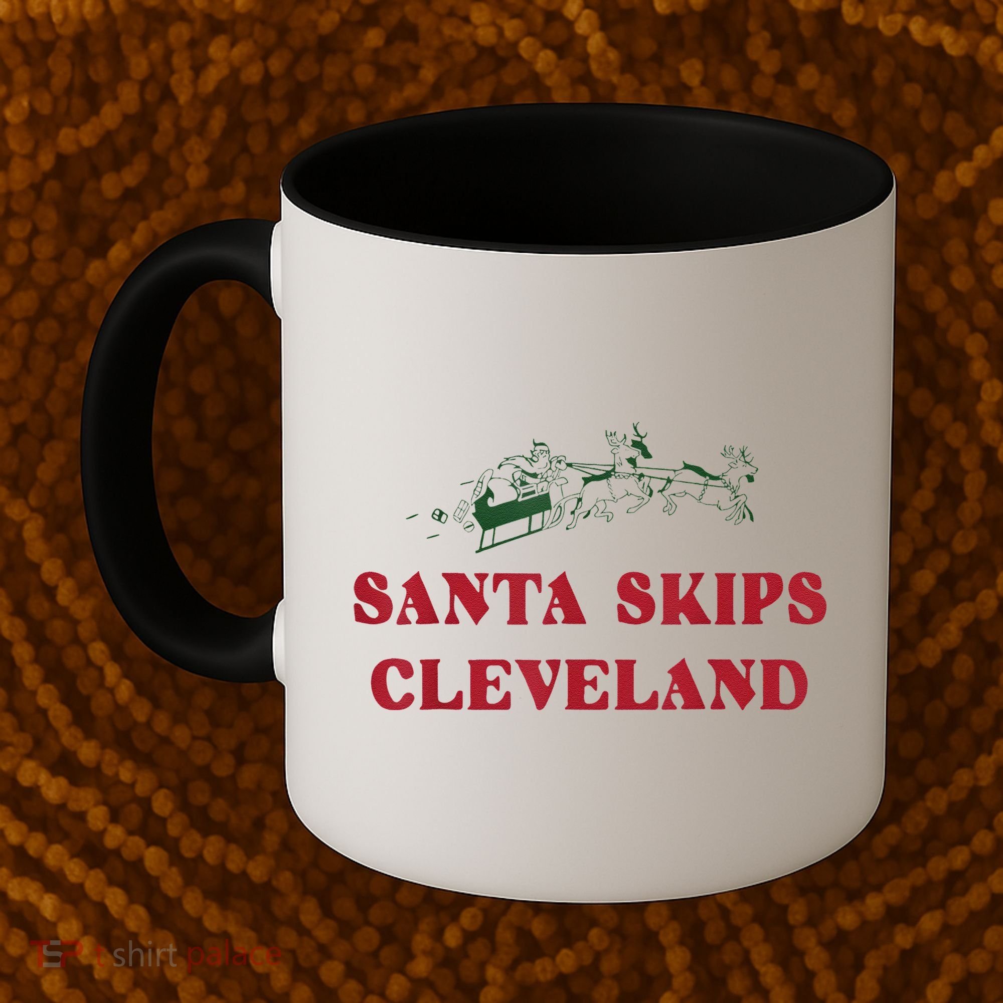 Santa Skips Cleveland Coffee Mug