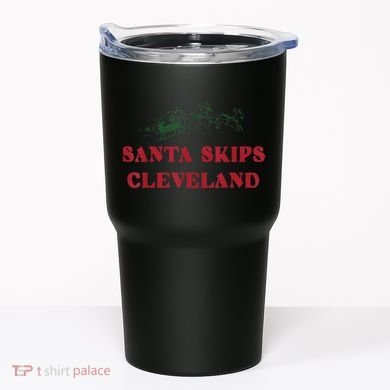 Santa Skips Cleveland Tumbler