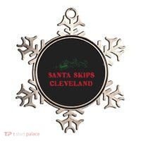 Santa Skips Cleveland Ornament thumb 0