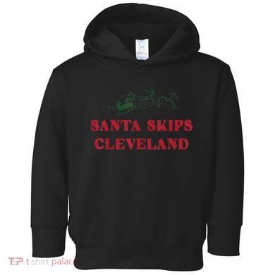 Santa Skips Cleveland Toddler Hoodie