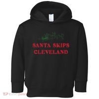 Santa Skips Cleveland Toddler Hoodie thumb 0