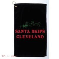 Santa Skips Cleveland Golf Towel thumb 0