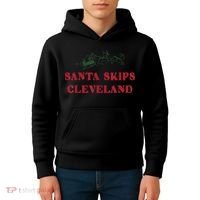 Santa Skips Cleveland Kids Hoodie thumb 4