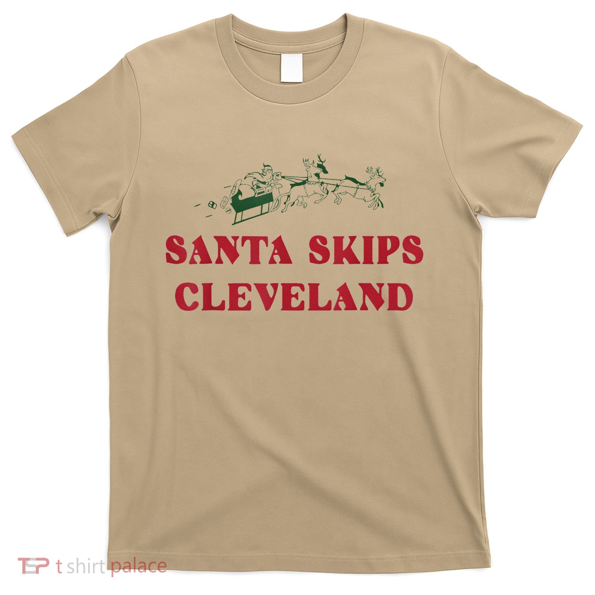 Santa Skips Cleveland T-Shirt