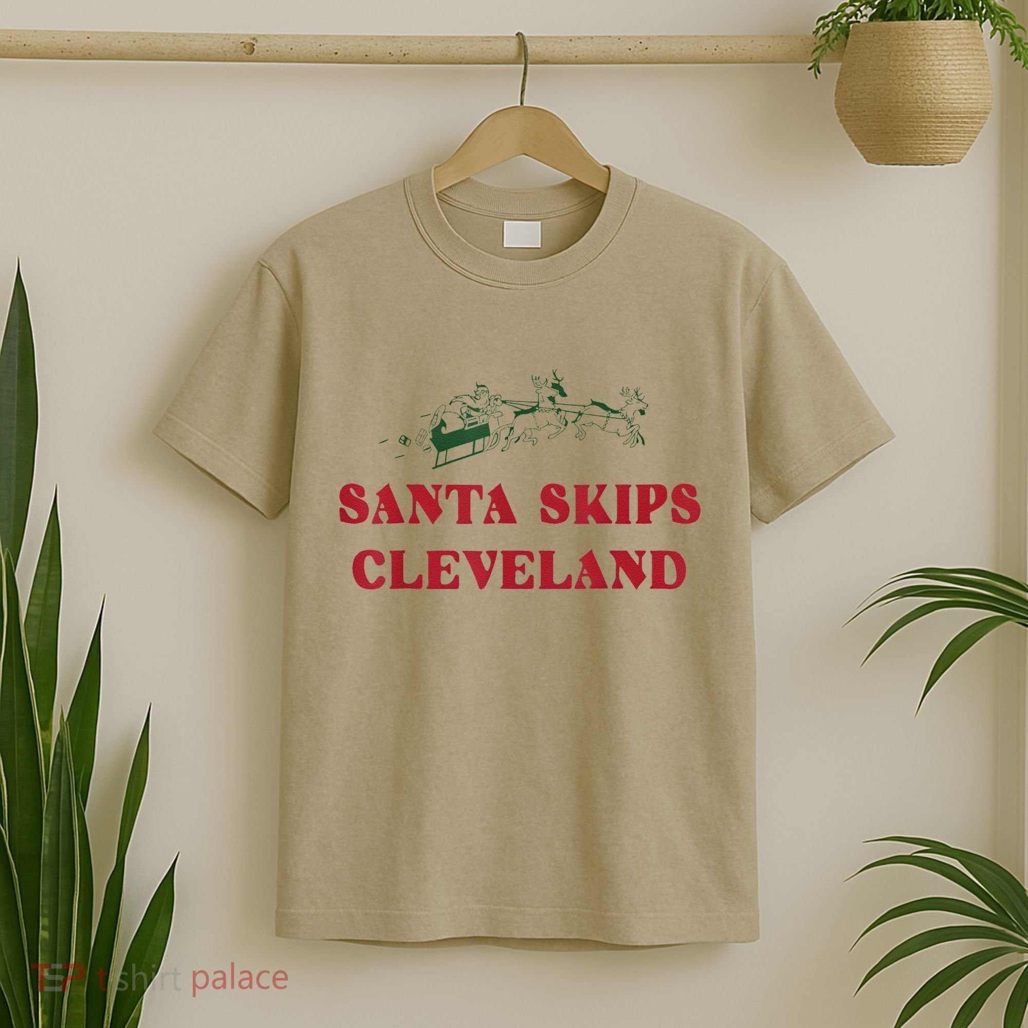 Santa Skips Cleveland T-Shirt