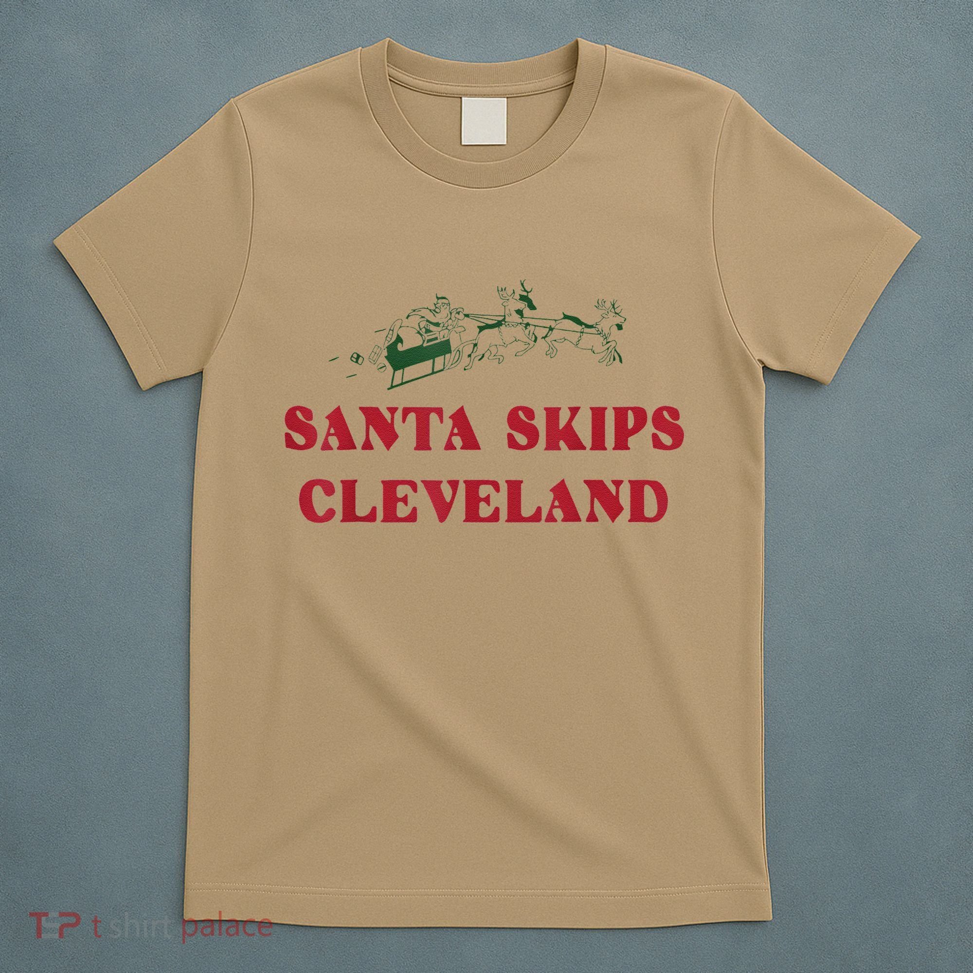 Santa Skips Cleveland T-Shirt