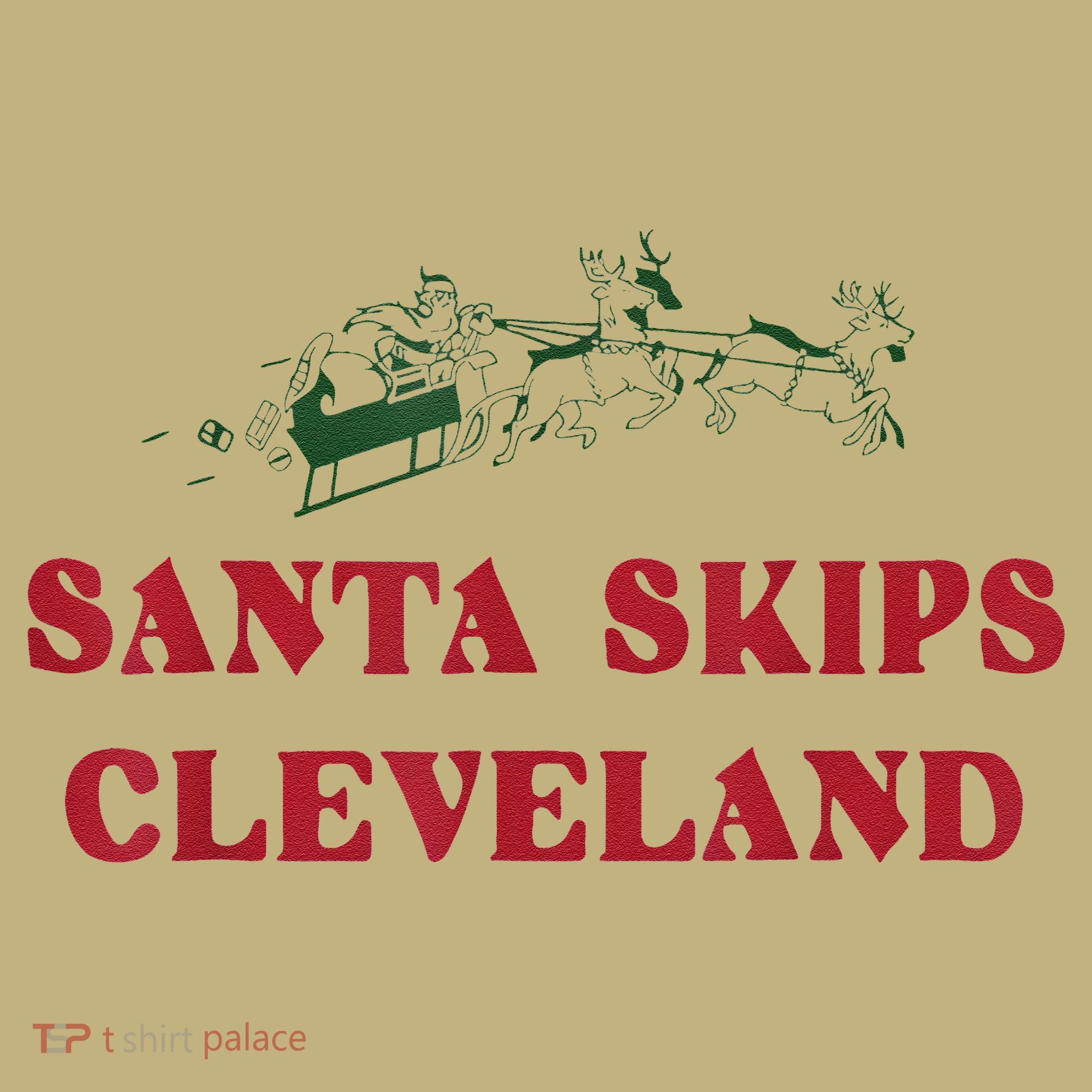Santa Skips Cleveland T-Shirt
