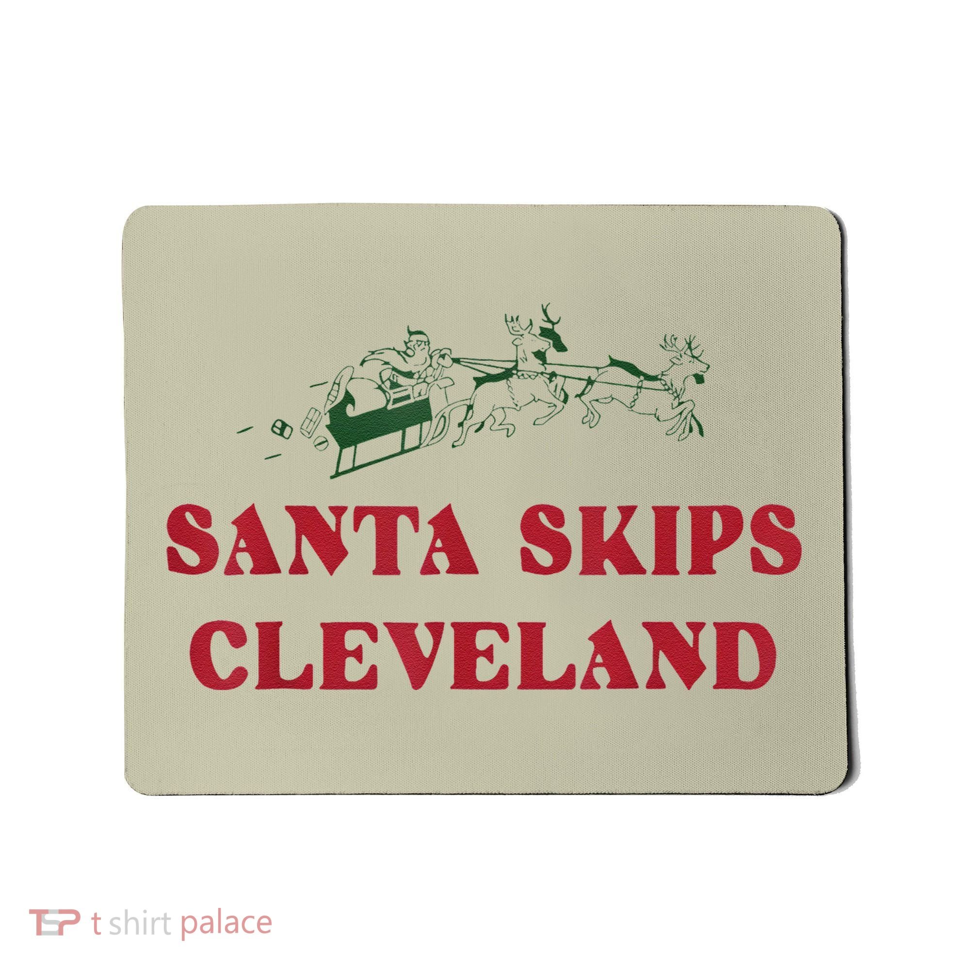 Santa Skips Cleveland Mousepad