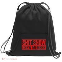Shit Show Captain Funny Shitshow Hilarious Sarcastic Sweatshirt Cinch Pack Bag thumb 0