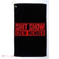 Shit Show Captain Funny Shitshow Hilarious Sarcastic Golf Towel thumb 0