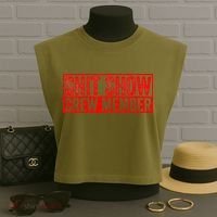 Shit Show Captain Funny Shitshow Hilarious Sarcastic Garment-Dyed Women's Muscle Tee thumb 3