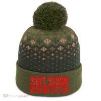 Shit Show Captain Funny Shitshow Hilarious Sarcastic The Baniff Cuffed Pom Beanie thumb 0
