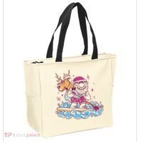Santa Surfing Christmas Holiday Vacation Tote Bag thumb 2