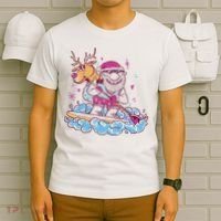 Santa Surfing Christmas Holiday Vacation T-Shirt thumb 6