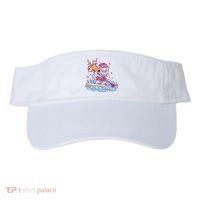 Santa Surfing Christmas Holiday Vacation Visor thumb 0