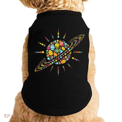 Solar System Colorful Easter Egg Doggie Tank