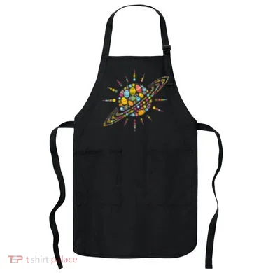 Solar System Colorful Easter Egg Apron
