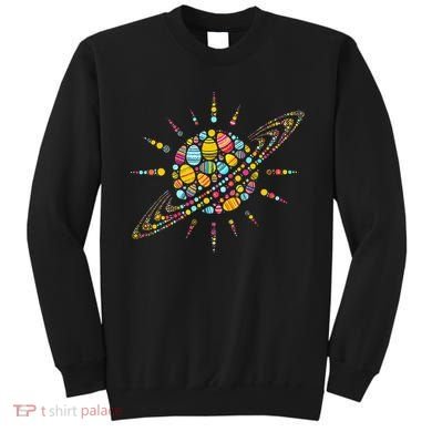 Solar System Colorful Easter Egg Sweatshirt