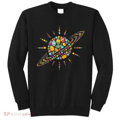 Solar System Colorful Easter Egg Sweatshirt